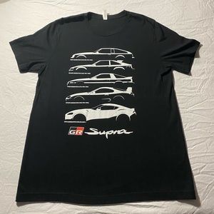 SOLD Toyota Supra car black t shirt
